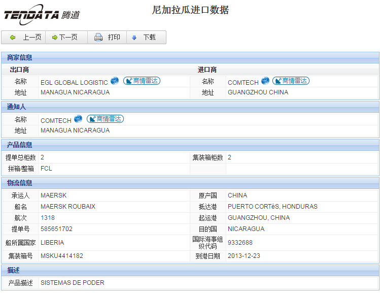 海关数据,进出口数据,进口数据,凯发K8天生赢家一触即发,贸易,尼加拉瓜